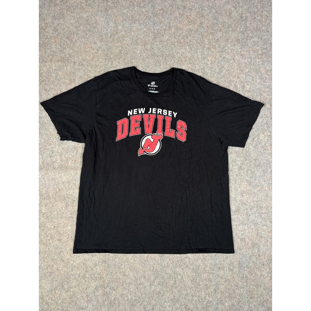Fanaticsโ New Jersey Devils T-Shirt Mens XL Black NHL Hockey Graphic Tee 6938